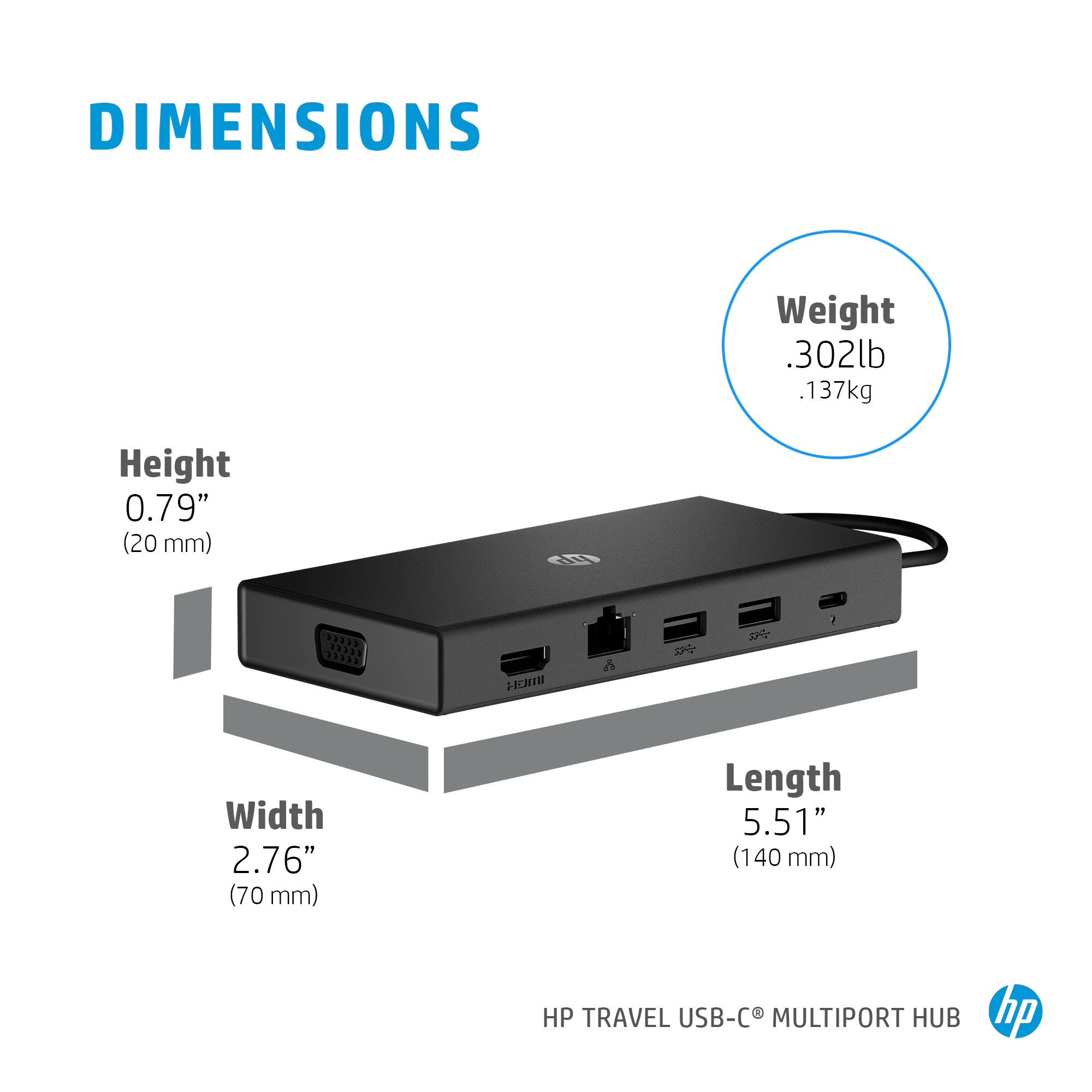 HP docking universal USB-C multipuertos 50H55UT Accesorios Costa Rica