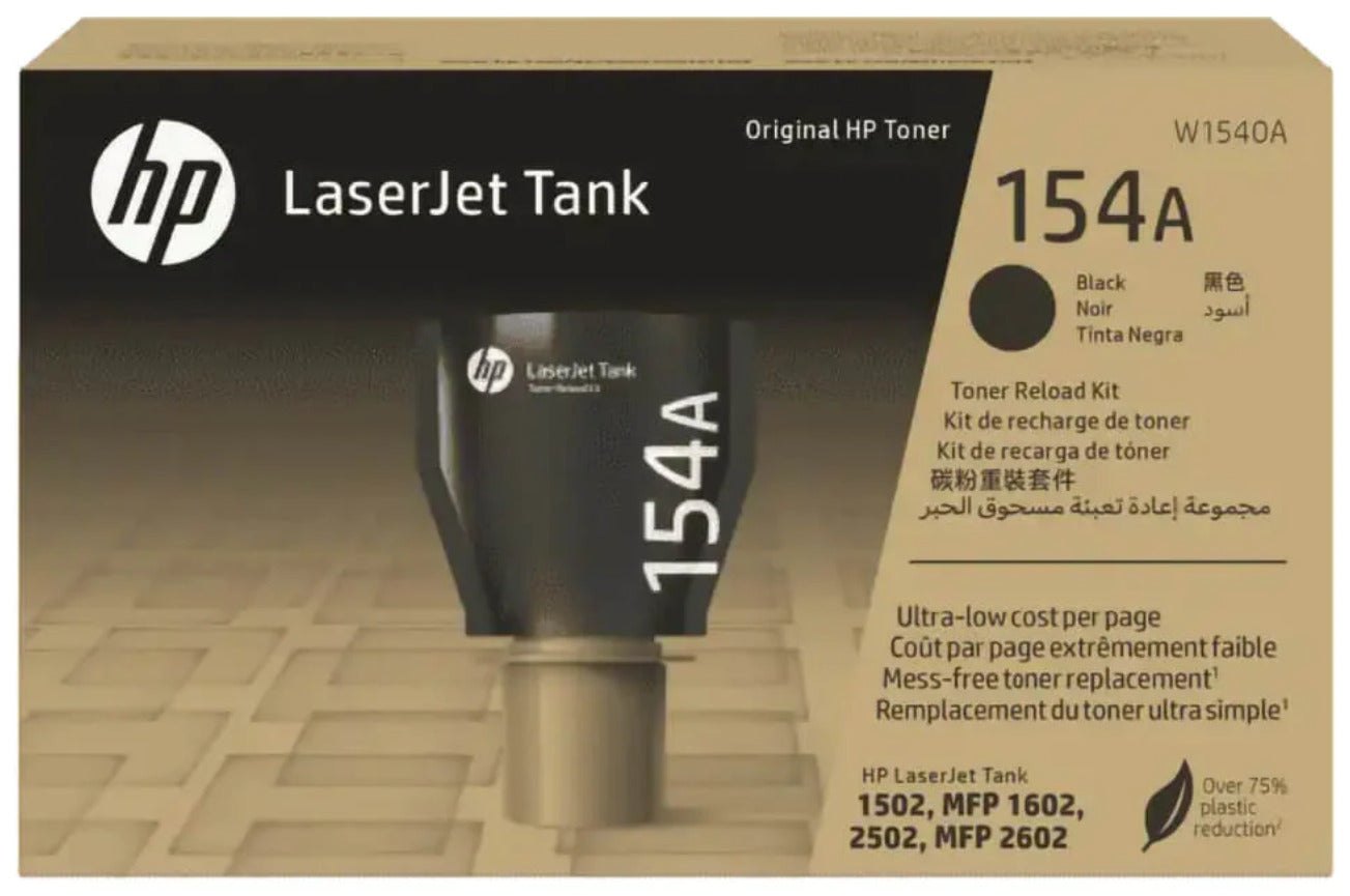 Hp Toner De Recarga Laserjet Tank  Negro 2500 Pgs 154A W1540A