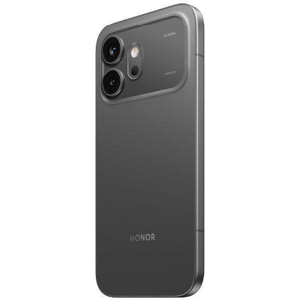 Celular Honor 600 8GB+256GB Black con cámara principal de 200 MP y diseño elegante.