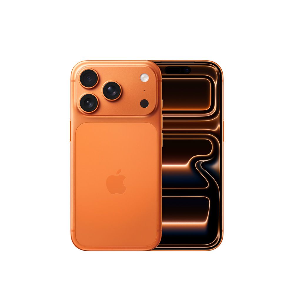 iPhone 17 Pro Max 256GB Naranja Apple con potente chip A19, pantalla Super Retina XDR OLED y sistema de cámaras avanzadas.