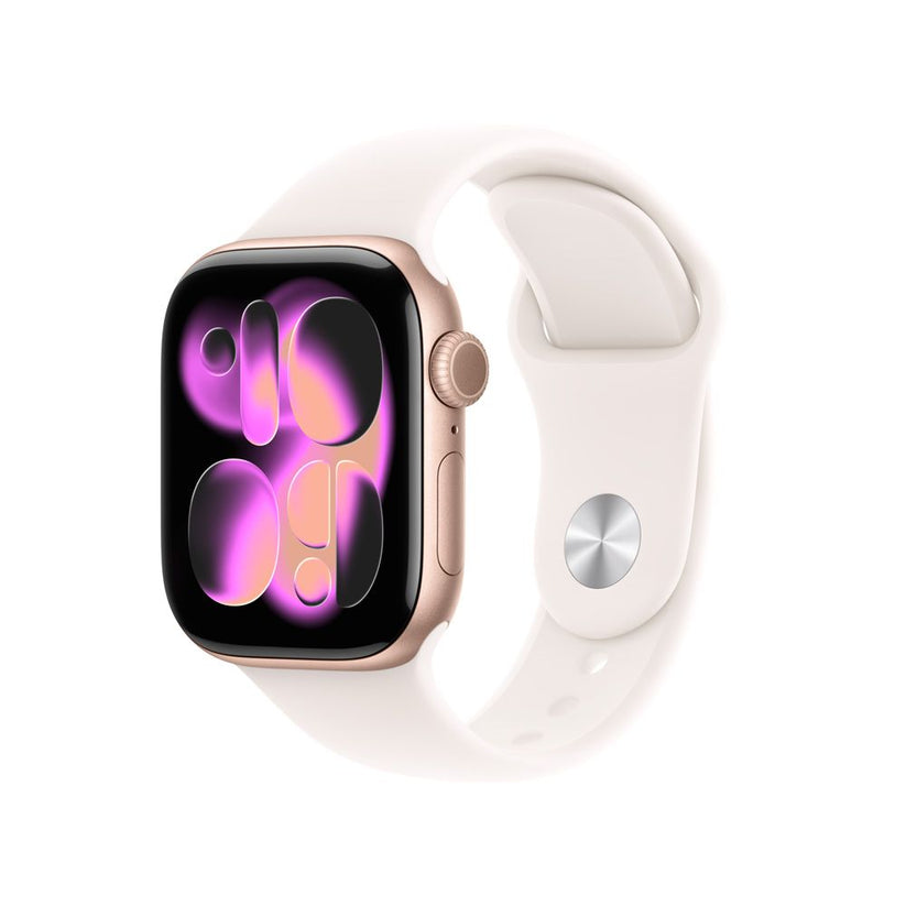 Apple Watch 11 46mm Oro Rosa con diseño de aluminio y pantalla Retina Always-On