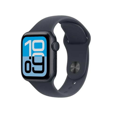 Apple Watch SE3 40mm Negro con caja de aluminio y pantalla Retina Always-On, presenta funciones de salud y entrenamiento.
