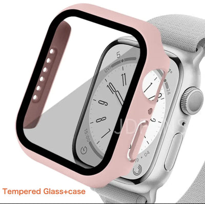 Bumper Protector Para Apple Watch Serie Color Rosado Liquidacion