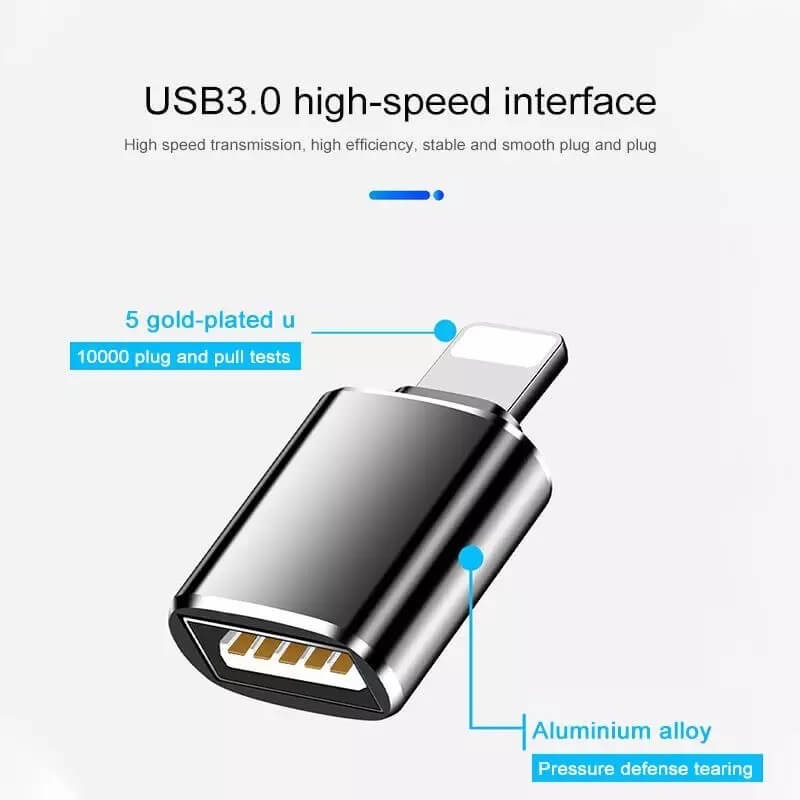 Adaptador Otg Para Iphone Lightning A Usb Gatgets Y Otros Productos Costa Rica
