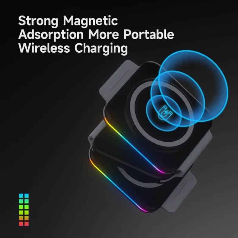 Base De Carga Inalámbrica Plegable Para Dispositivos Inalámbricos Cables Y Cargadores Costa Rica
