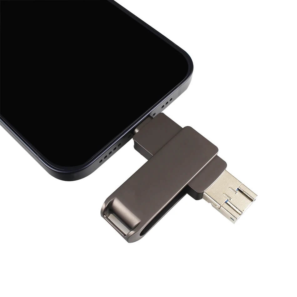 Pendrive 3 En 1 Fhashdrive Android-Pc- Android