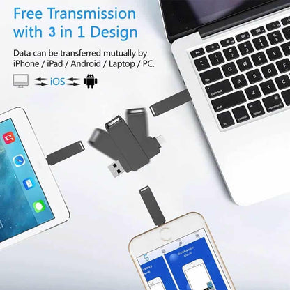 Pendrive 3 En 1 Fhashdrive Android-Pc- Android