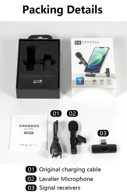 Micrófono De Solapa Inalámbrico Unidad