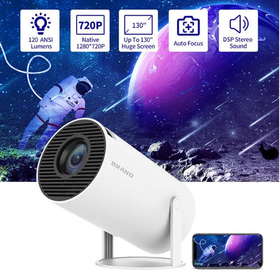Proyector Inteligente Modelo Hy300 Pro Compatible Hdmi Y Airplay De Apple