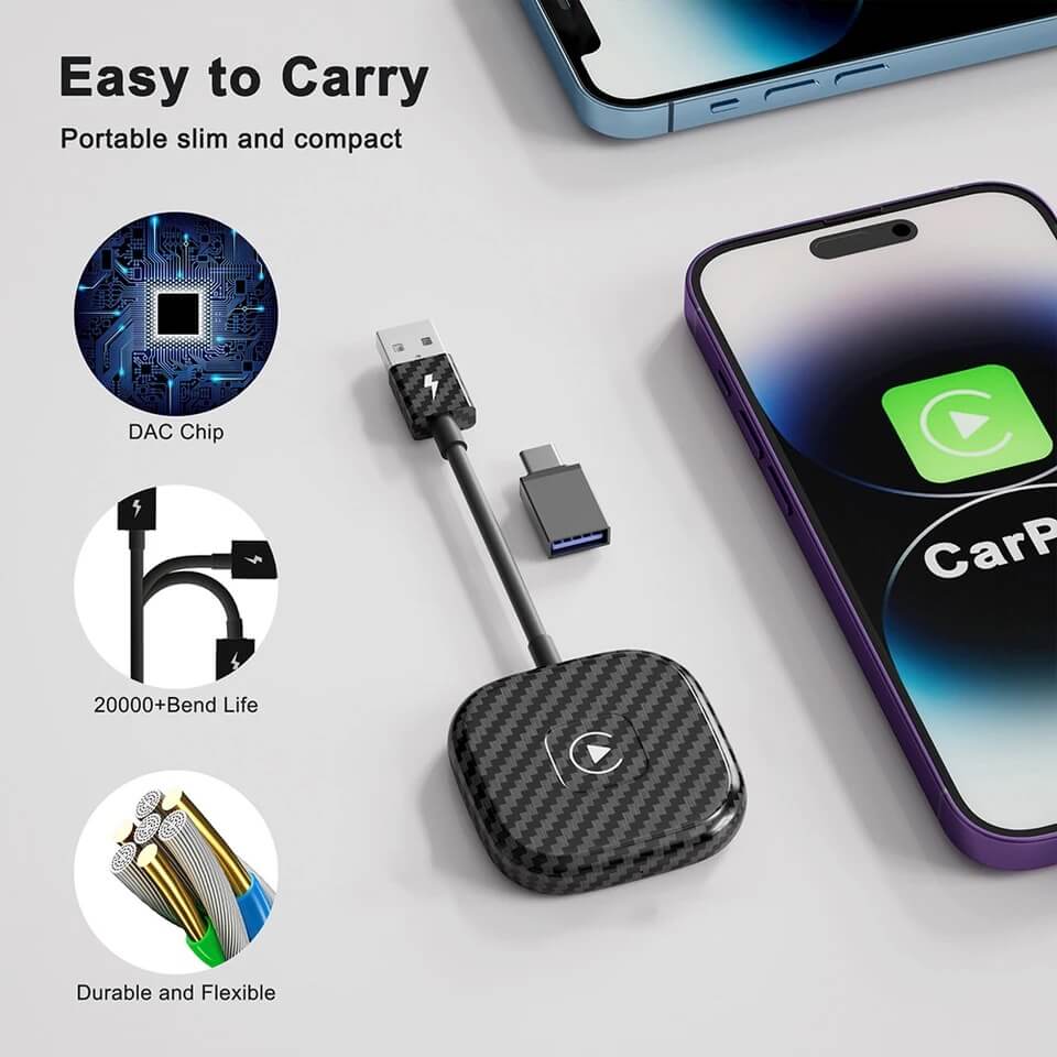 Dongle Adaptador Inalámbrico Para Carplay Para Iphone O Android