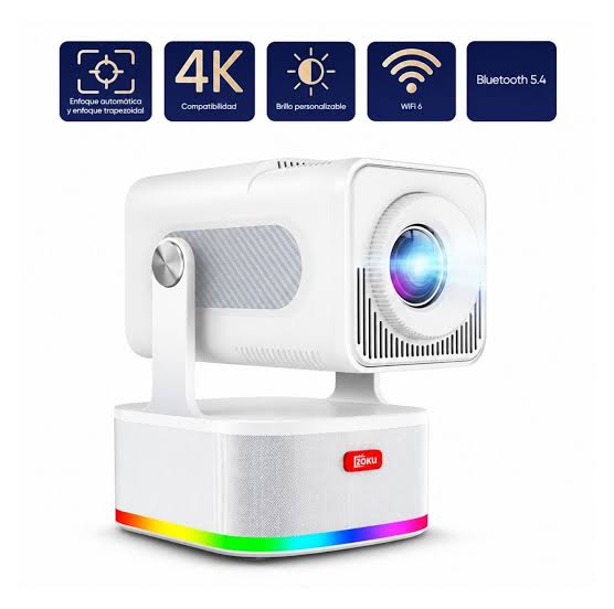 Proyector HCS350 KTV 3 en 1 Full HD 1080P con Karaoke y 2 Micrófonos