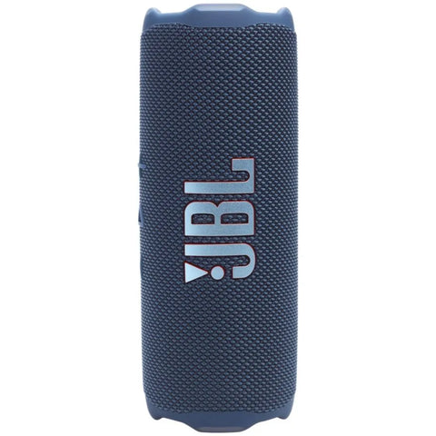 Parlante JBL Flip 7 azul con diseño moderno y compacto.