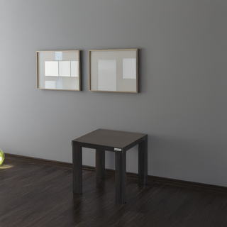 Kenneth Cole Mesita Negra 45X45X44Cm Kcwf202102-B mesa auxiliar negra MDF 45x45x44 cm diseño moderno