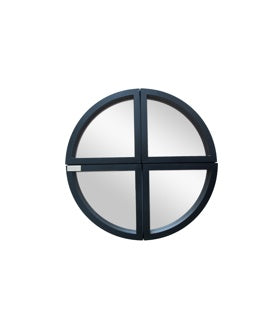 Alt Tag: Kenneth Cole Espejo 4 Pz Negra Kcwf202124 - espejo redondo negro 4 paneles para pared, set de 4 piezas