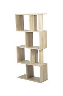 Kenneth Cole Estante 4 Niveles Color Roble  W60 X H130 X D24 Cm-Kcwd2022051-O estantería modular roble claro