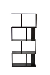 Kenneth Cole estante 4 niveles color café  W60 x H130 x D24 cm-KCWD2022051-B estantería modular café en imagen