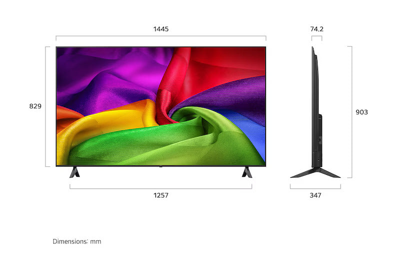 TELEVISOR LG 65" NANO 4K UHD AI NU80 SMART TV WEBOS 65NU800BPSB