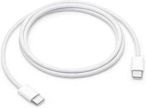 APPLE CABLE 1M USB C A C white USB-C charging cable with connectors on both ends for fast charging and data transfer.