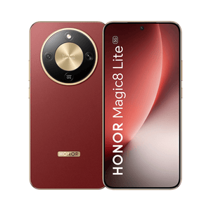 Teléfono Honor Magic 8 Lite 8GB 256GB en color marrón rojizo con pantalla AMOLED de 6.79 pulgadas.