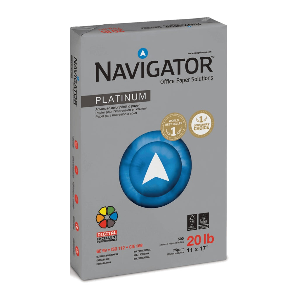 Navigator caja 5 und resma doble carta 11 x 17, 500 hjs 75Gr NPT0750113 Productos De Oficina Costa Rica