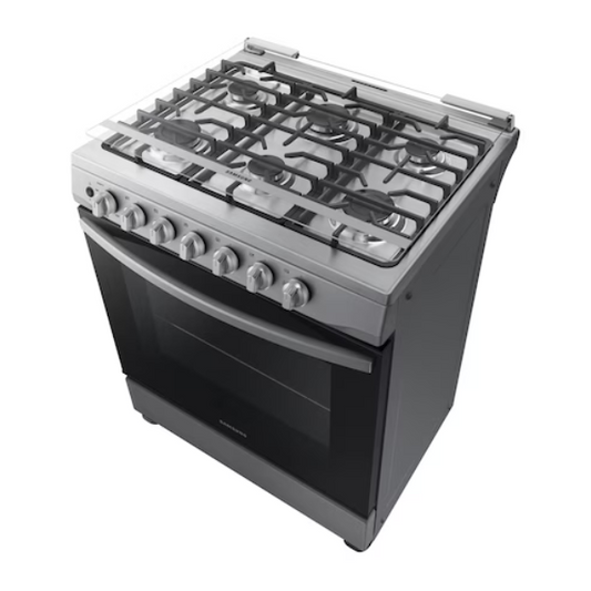 Cocina Samsung Gas 30″ 6 Quemadores, NX52D3000MV/AX