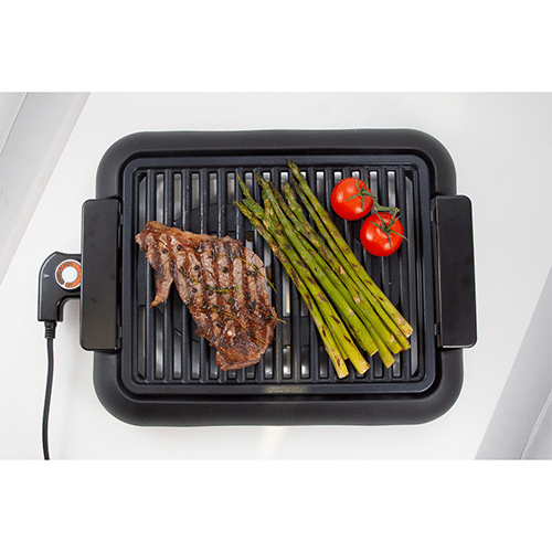 Parrilla-Plancha Negra 1200 W Bbq Para Asar Y Cocinar Premium Pbg16