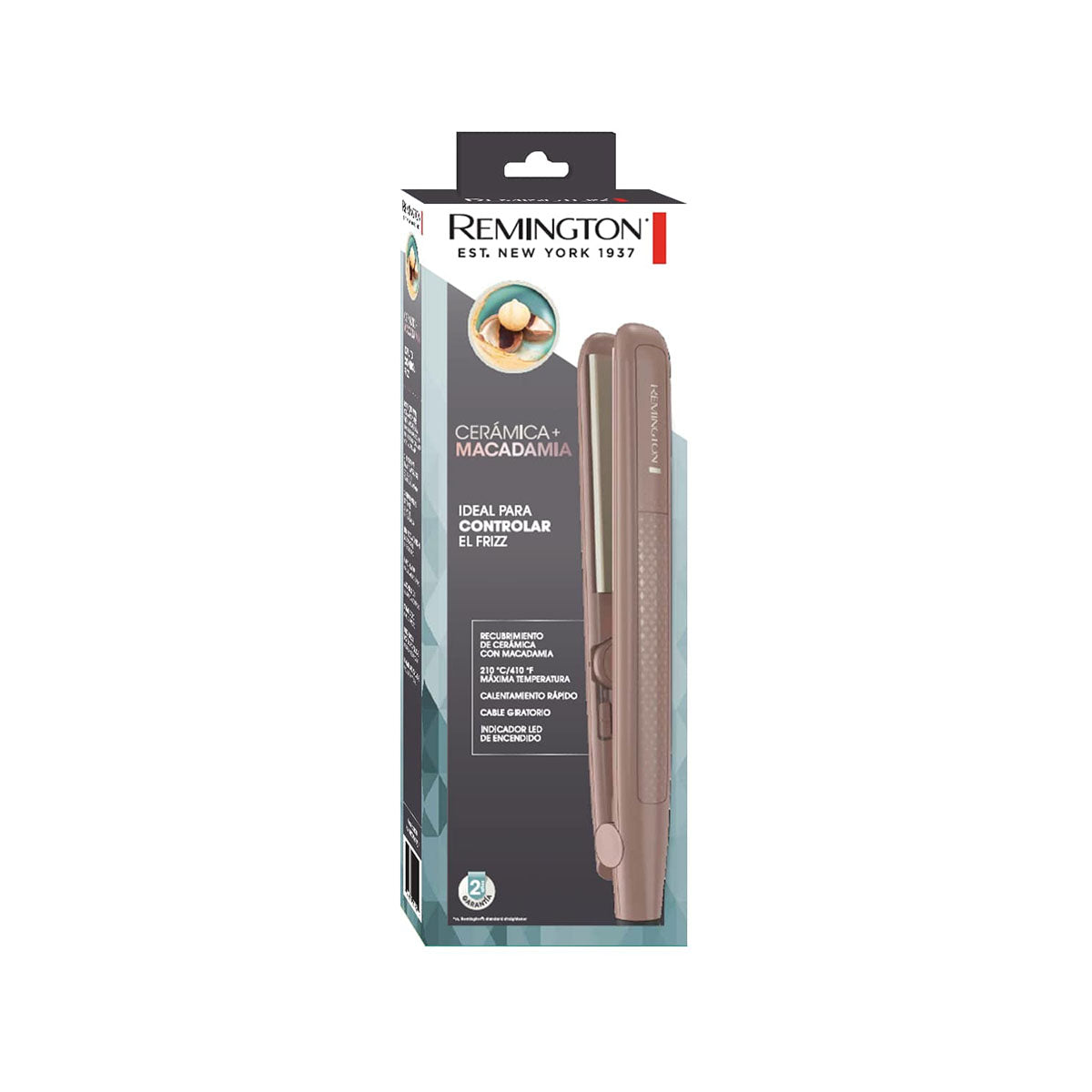 Remington plancha alisadora ceramica con macadamia - S6300M (110)