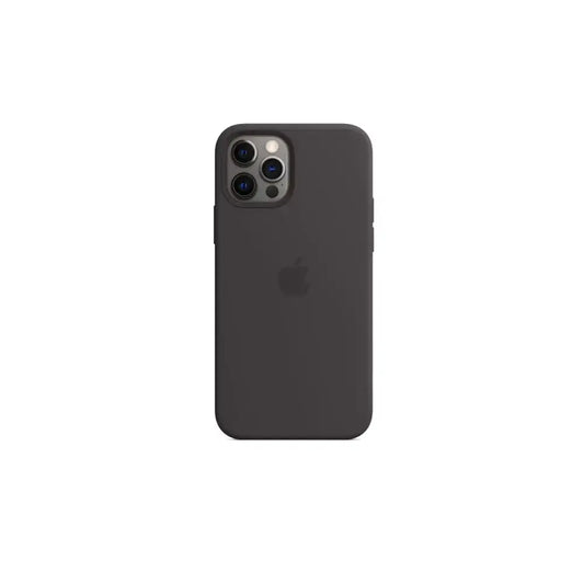 Estuche Silicon Líquido magsafe negro Iphone