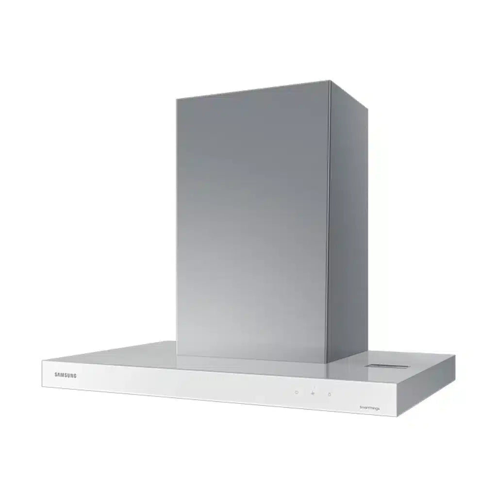 Campana extractora inteligente de pared de 30" a medida en blanco puro SAMSUNG