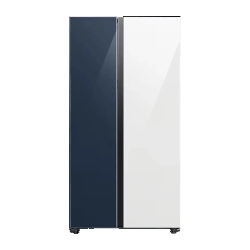 Refrigerador Bespoke 28 Pies Sbs Beverage Center Navy / Blanco Samsung