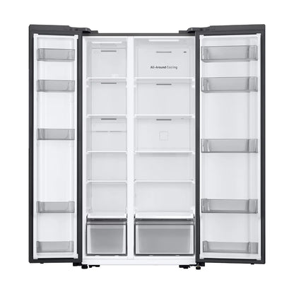 Refrigerador Bespoke 28 Pies Sbs Beverage Center Navy / Blanco Samsung