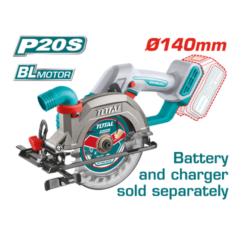 HE/SIERRA CIRCULAR TOTAL 20V 5 1/2" S/BAT TSLI1402
