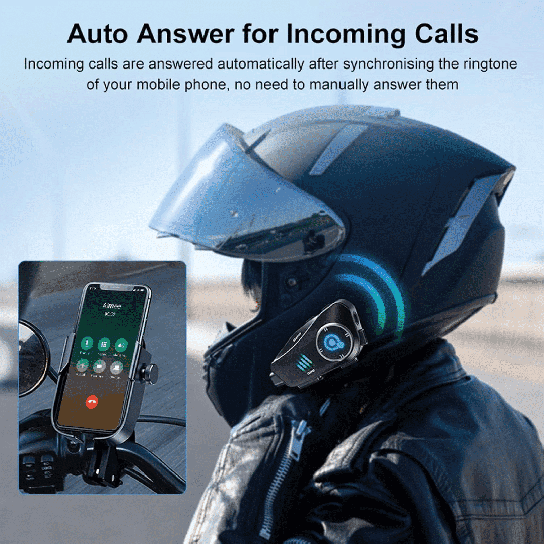 Auriculares de casco para motocicleta con cámara Q28 HD, gran angular 120° 32GB