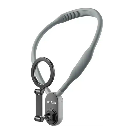 Soporte magnético para teléfono móvil de cuello TELESIN, collar de grabación selfie, soporte de montaje para teléfono