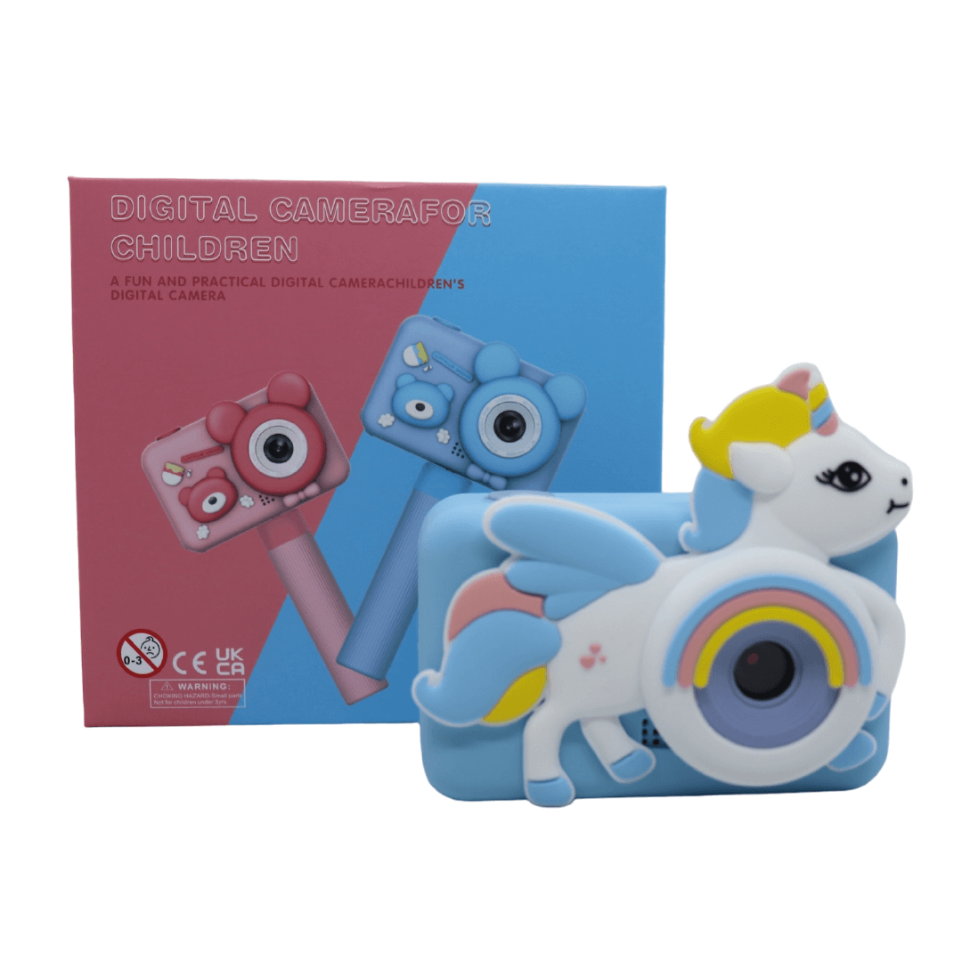 Cámara Con Pantalla De 2,0 Pulgadas Para Niños, Videocámara De 1080P Con Estuche De Dibujos Animados, Tarjeta Sd Y Tripode.