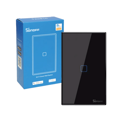Interruptor Inteligente Sonoff Wi-Fi Rf Tx 1 Botón Negro