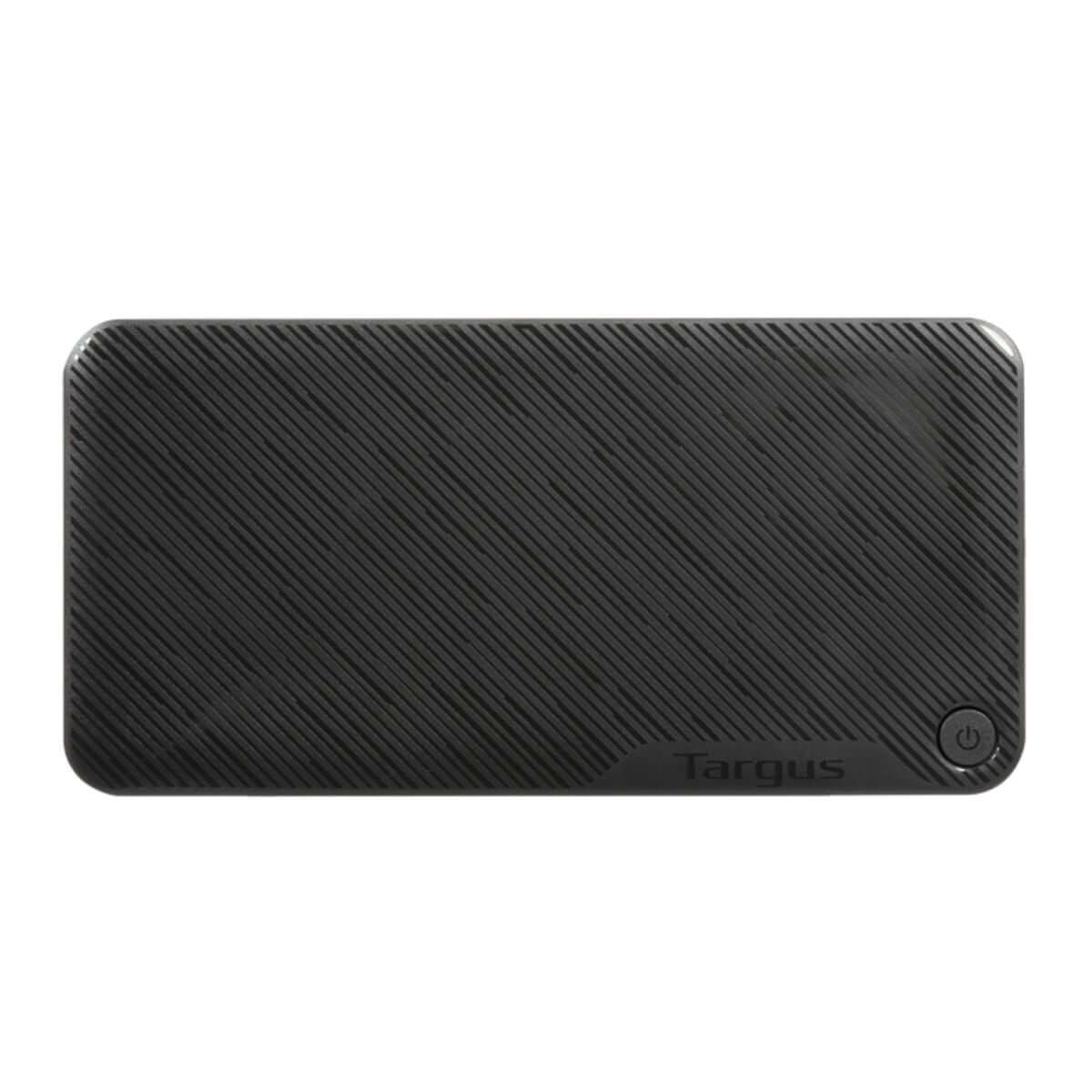 Estación de acoplamiento USB-C 65W HDMI 4K Targus, diseño compacto y funcional para conexión universal.