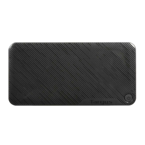 Estación de acoplamiento USB-C 65W HDMI 4K Targus, diseño compacto y funcional para conexión universal.