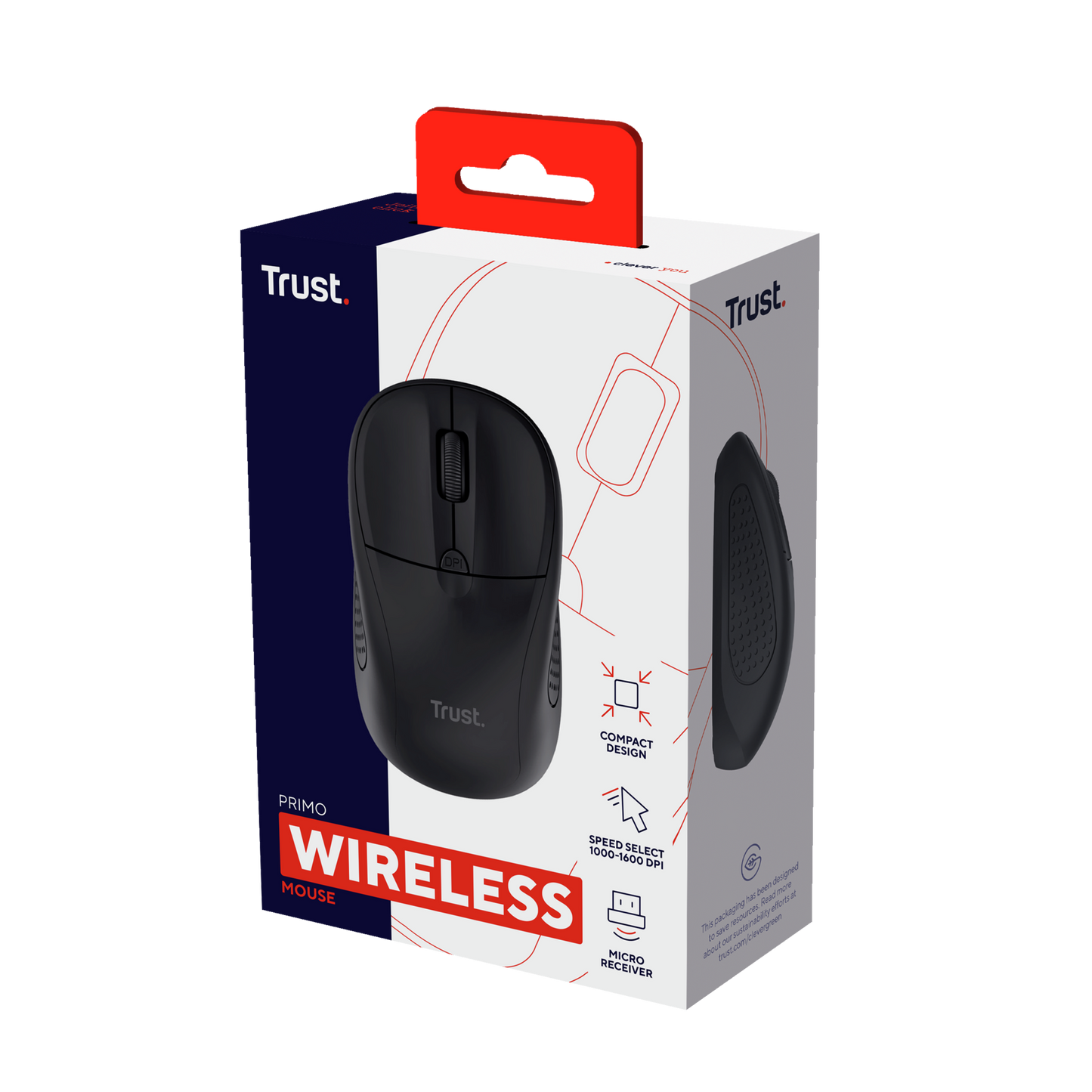 Trust mouse inalambrico color negro mate - 24794