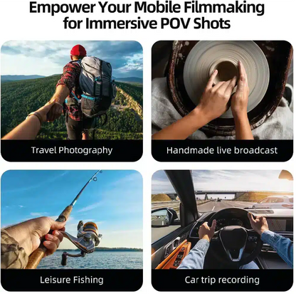 Soporte magnético para teléfono móvil de cuello TELESIN, collar de grabación selfie, soporte de montaje para teléfono