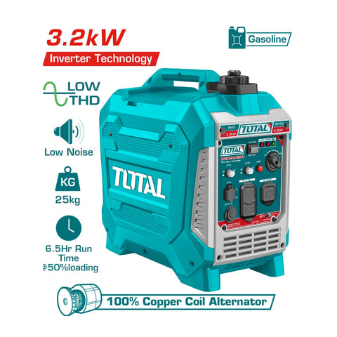 PLANTA ELECTRICA TOTAL GASOLINA INVERTER 3.3KW UTP535006