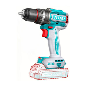 He/taladro total 20v 1/2 86nm perc con 2 baterías 2ah utidli208687