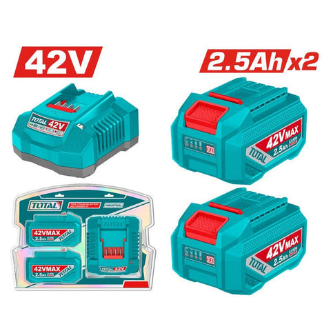 Set cargador total 42v c/2bateria 2.5a utfbcpm25221