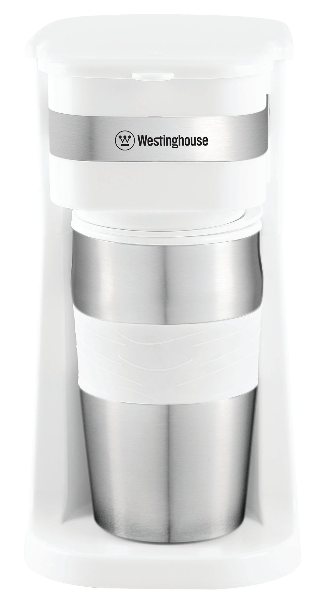 Westinghouse cafetera individual con mug térmico blanca -WKCMGO11WH Coffe Maker Costa Rica