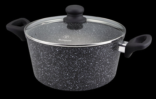 Westinghouse Cacerola Con Tapa Marmol Negro 28 Cm Wccc0009028Mbb