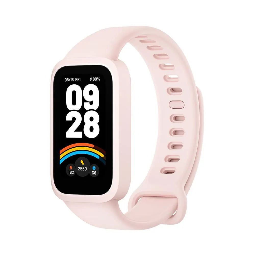 XIAOMI SMART BAND 9 ACTIVE ROSADO con pantalla de 1.47 pulgadas, monitoreo de salud, en diseño ligero y cómodo, autonomía de 18 días.