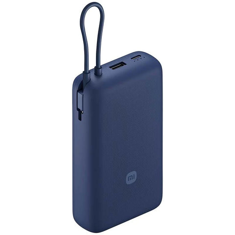XIAOMI 33W POWER BANK AZUL 10000mAh/ CABLE with USB-C integrated for fast, safe charging of up to three devices simultaneously