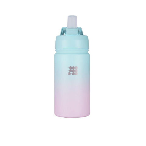 Pastel gradient TERMO CUBITT NIÑOS P/A COTTOON CANDY bottle for kids' hydration with spill-proof lid and soft bite valve.