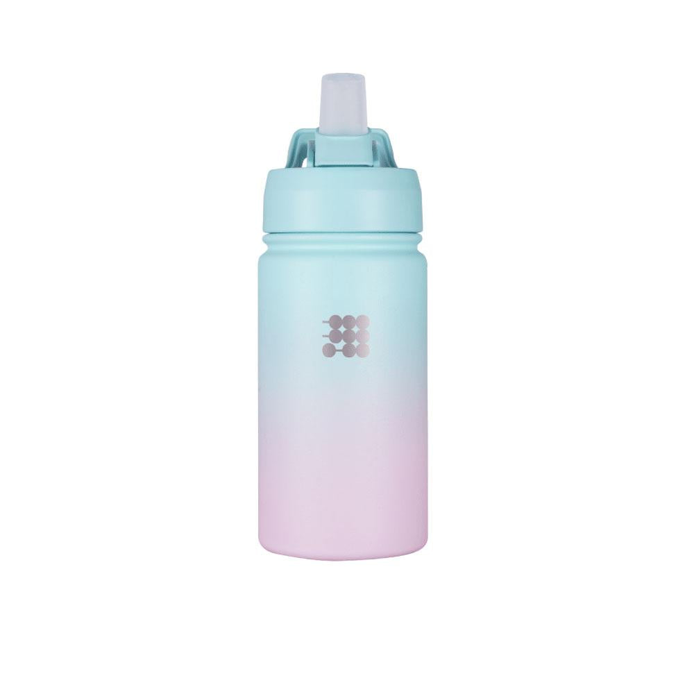 Pastel gradient TERMO CUBITT NIÑOS P/A COTTOON CANDY bottle for kids' hydration with spill-proof lid and soft bite valve.