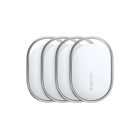 XIAOMI TAG 4 PACK BLANCO - cuatro localizadores inteligentes blancos para encontrar objetos personales con Bluetooth de bajo consumo.